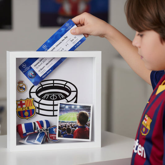 Boîte Souvenir Football – Conservez vos tickets de match et souvenirs de stade